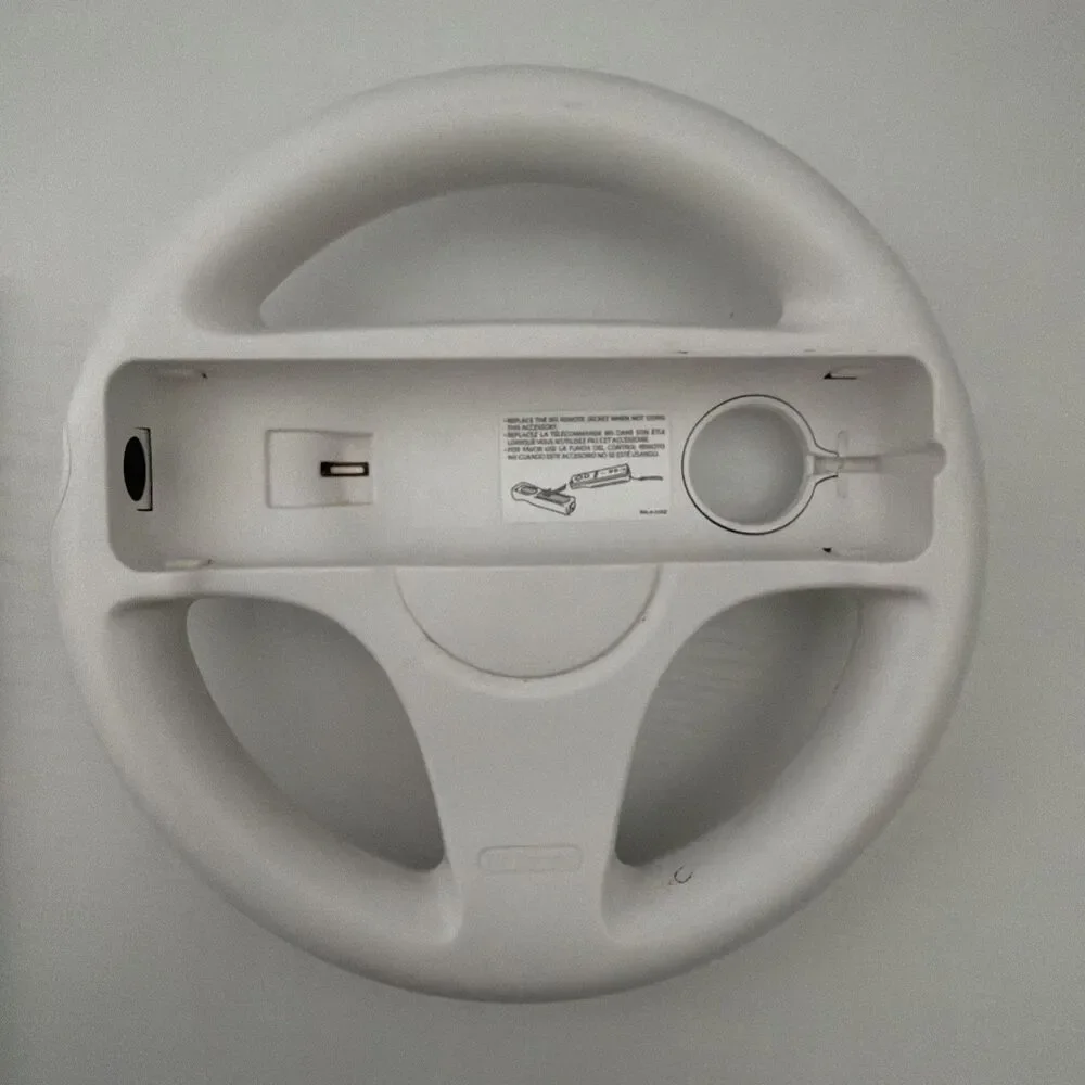 Mario Kart Wii Complete (Nintendo Wii 2008) Bundle With 1 Steering Wheel OEM